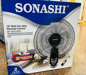 Remote Wall Fan 16 Inches Sonashi Wall Fan