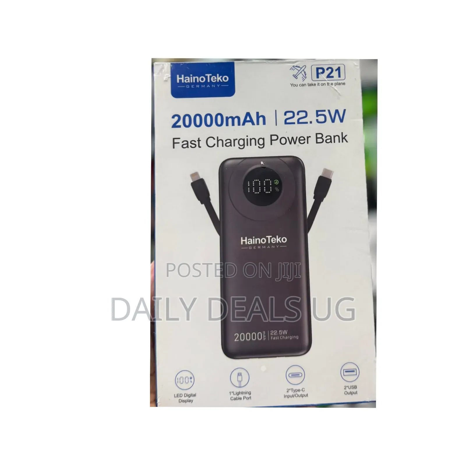 Haino Teko P21 20000mah 22.5w Fast Charging Power Bank