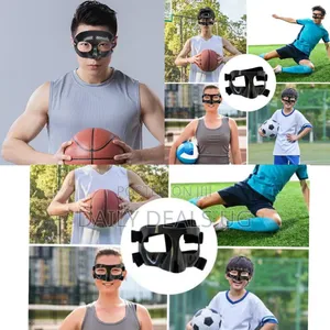 Sports Face Guard Face Shield Mask- Black