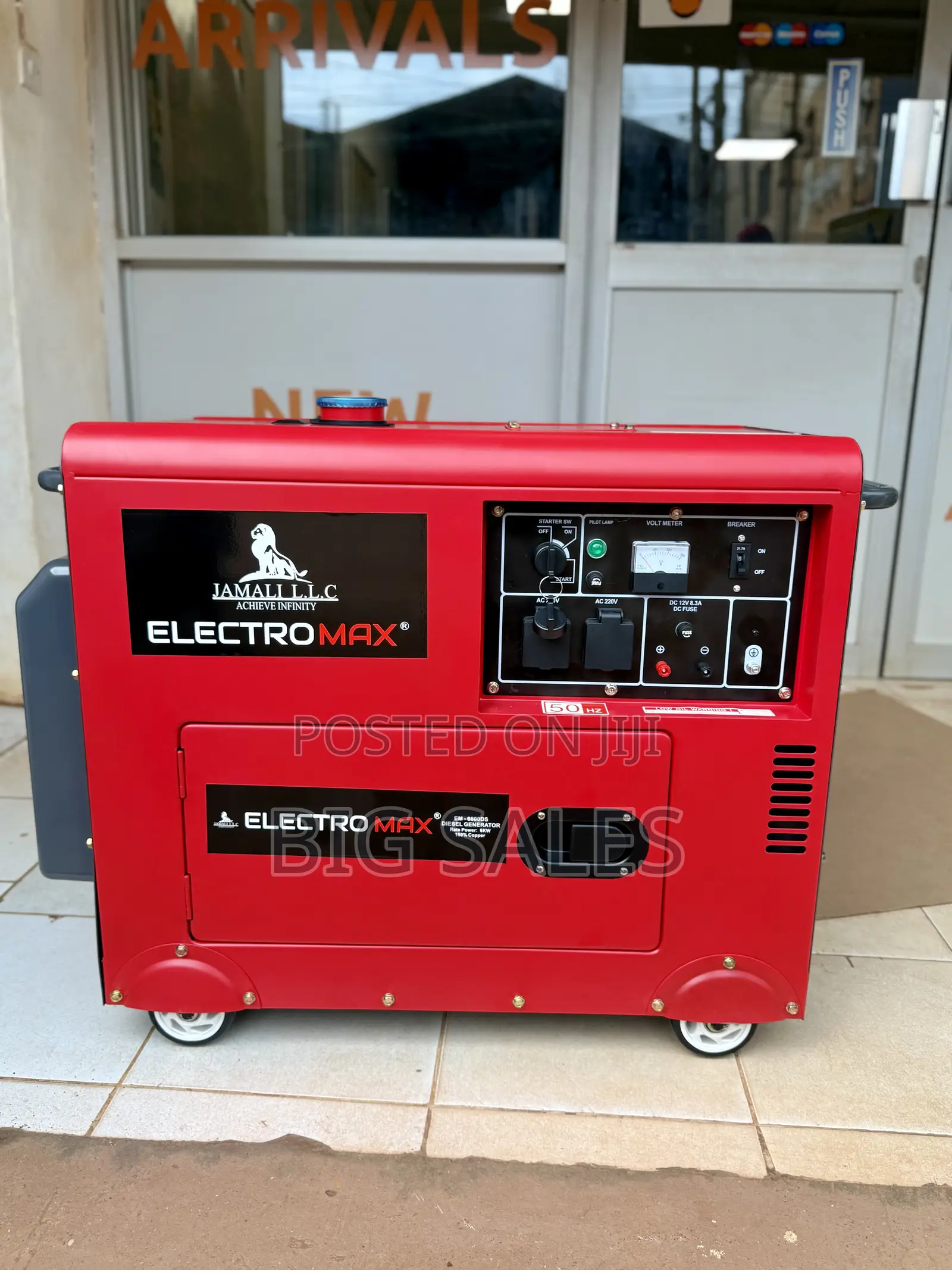 Silent Diesel Generator 6.5kva ( Electromax Brand )