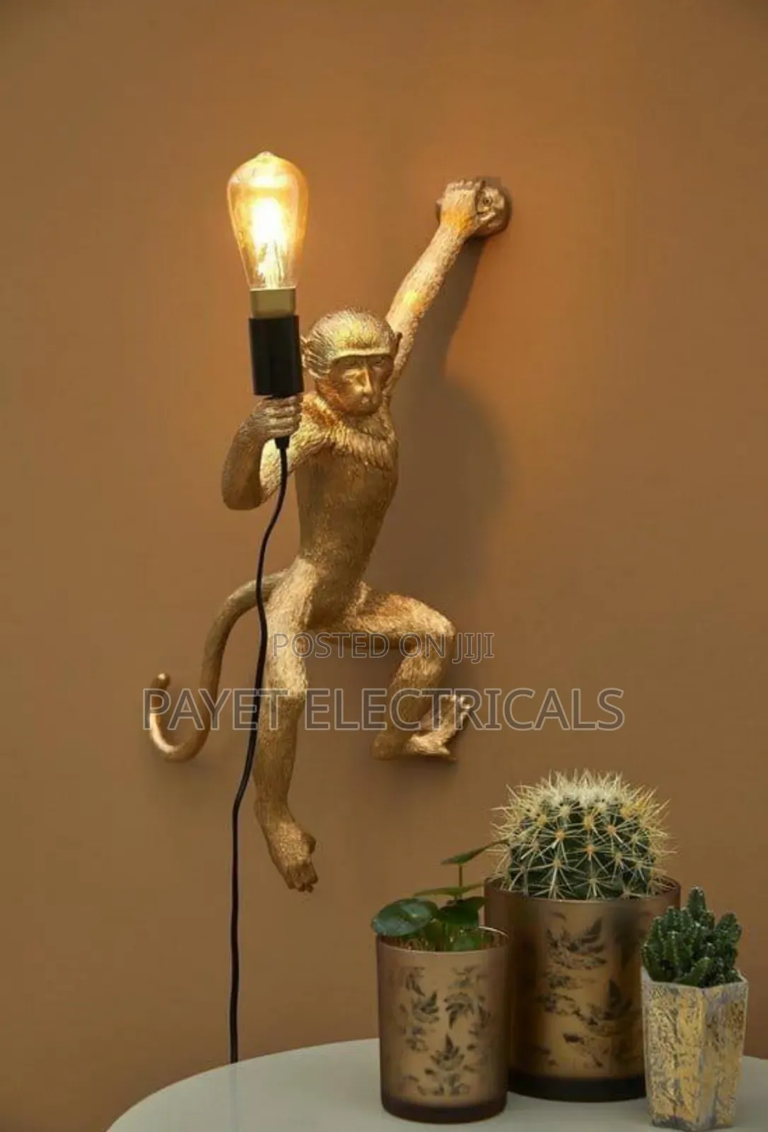 Monkey Wall Lamp Holder