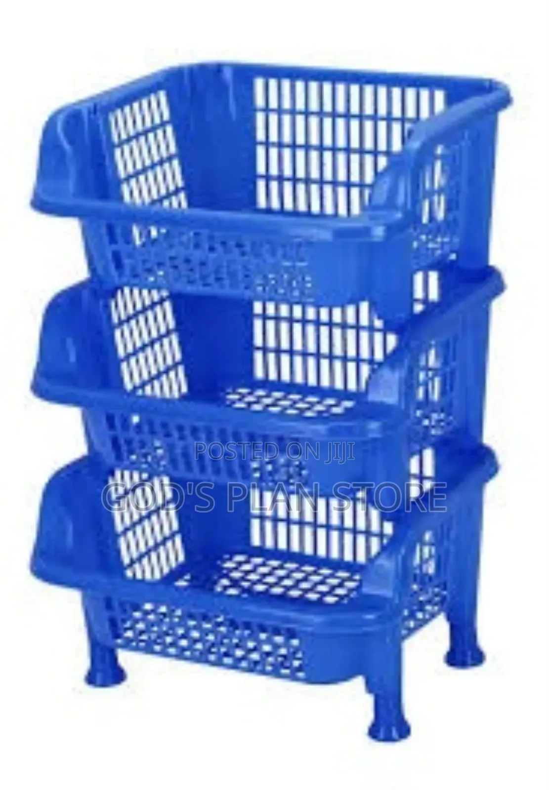 3 Tier Free Standing Kitchen Organizer Plastic