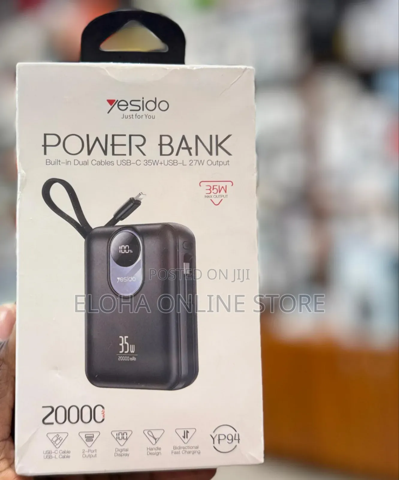 Yesido 20,000mah Yp94 35w Power Bank