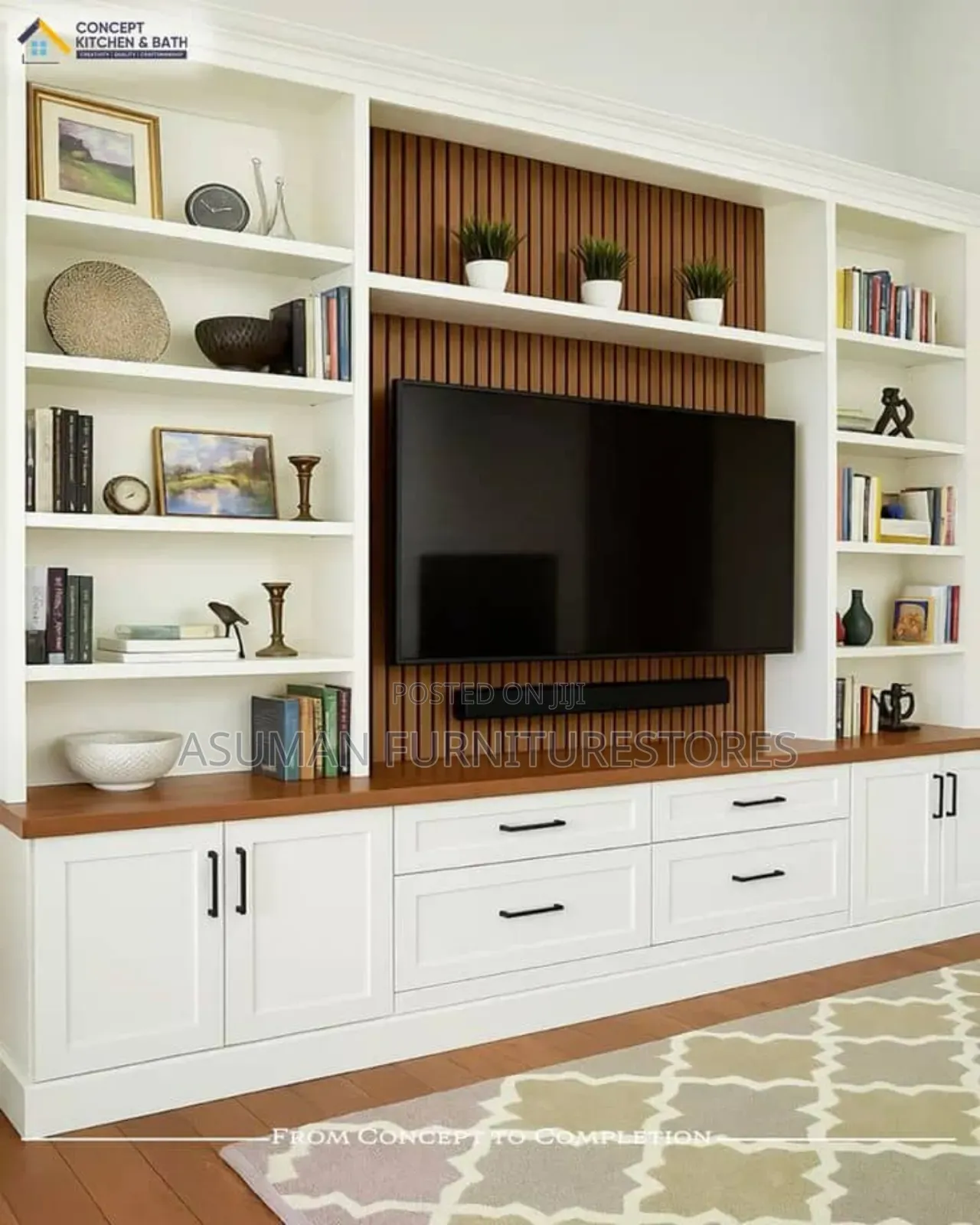 Stylish Tv Wall Unit With Storage Call Us On