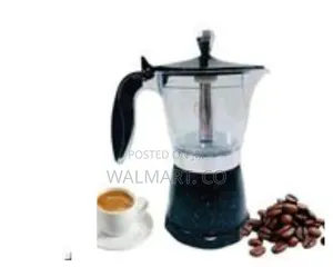 Stovetop Expresso Maker With Glass Carafe and Granulated Base