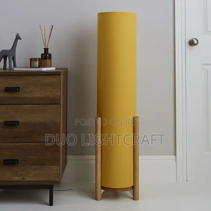 Short Floor Lamps With a Long Lampshades.