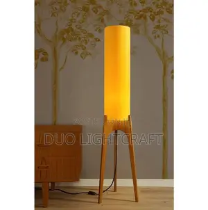Short Floor Lamps With a Long Lampshades.