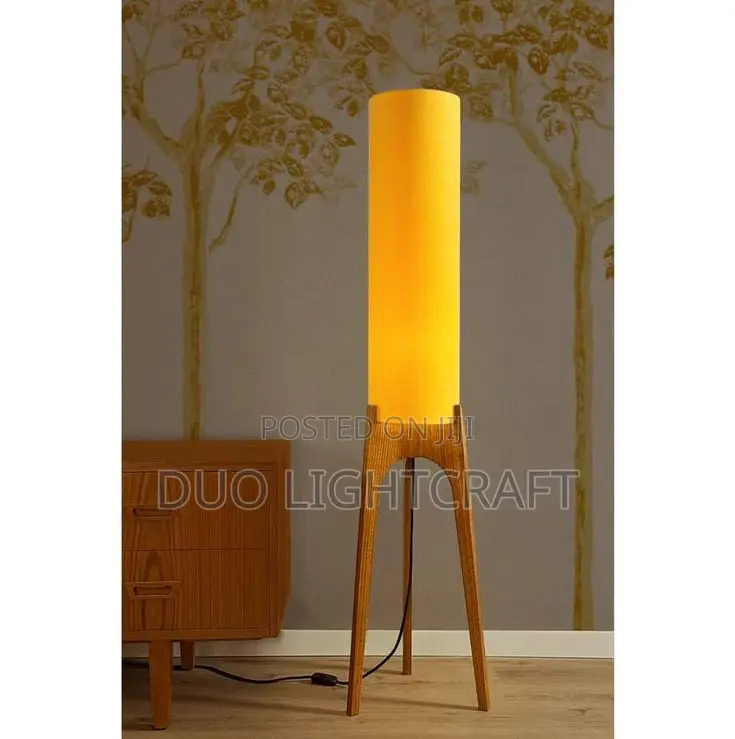 Short Floor Lamps With a Long Lampshades.