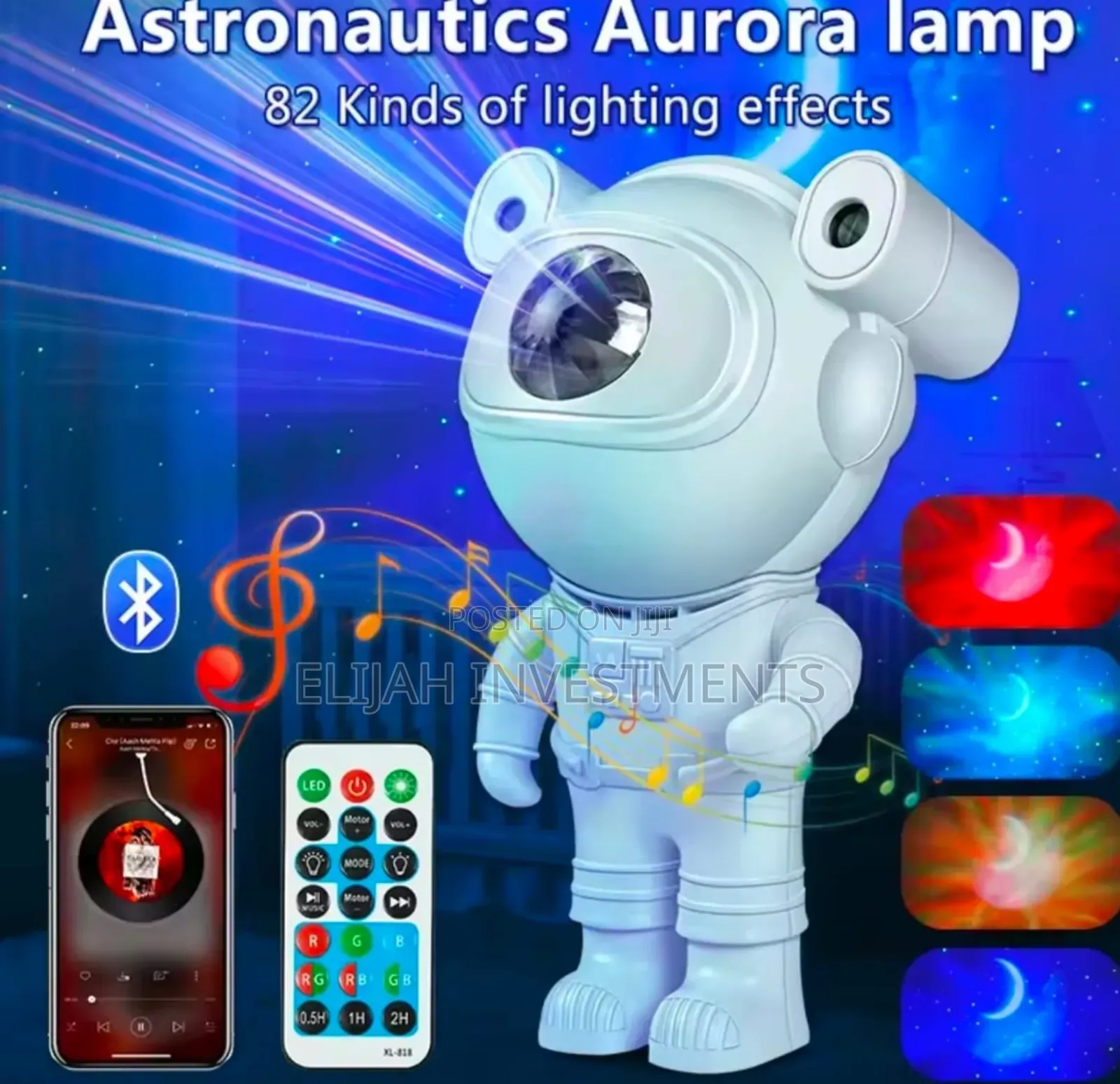 Space Decor Astronaut Speaker Projector