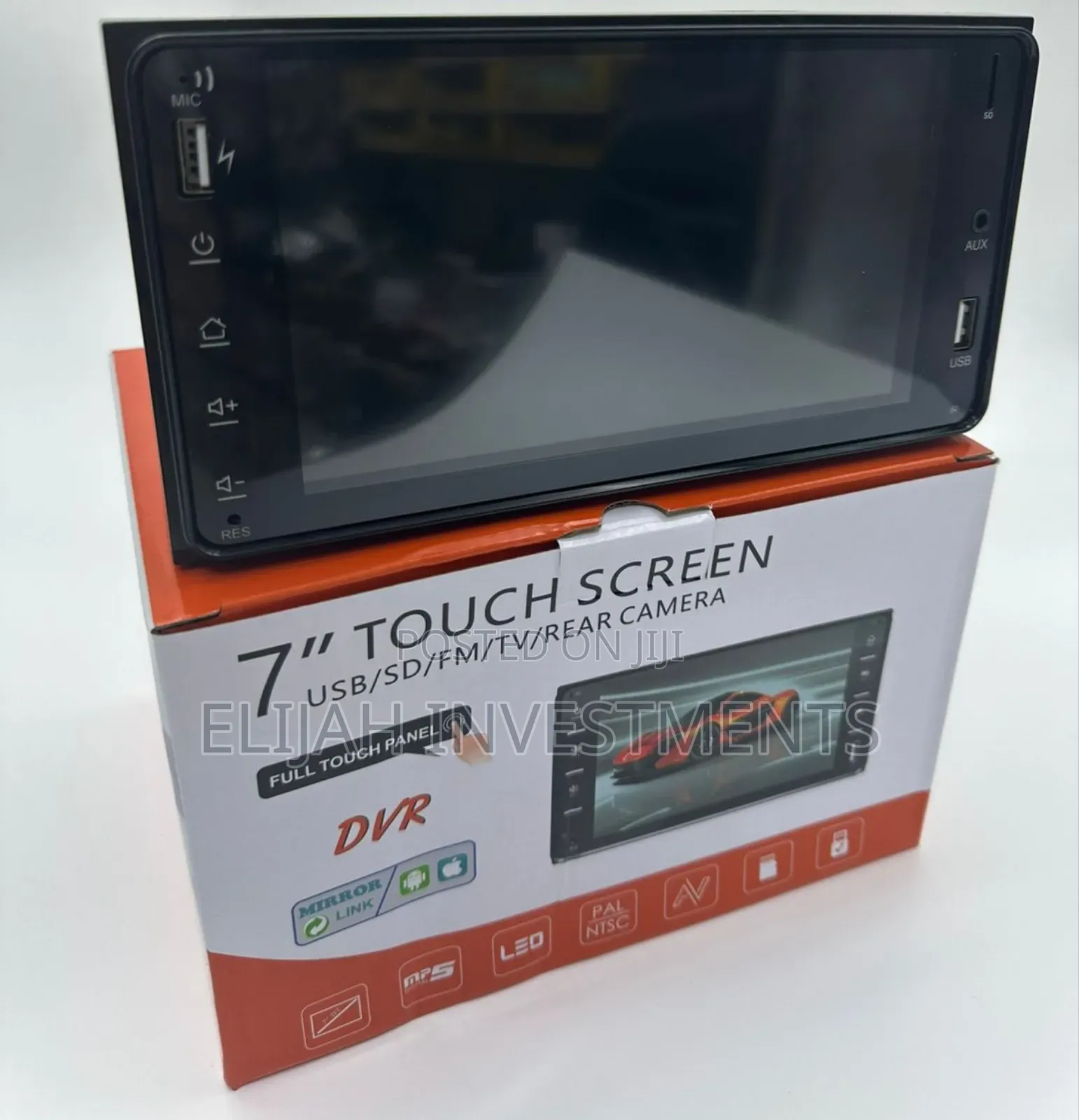 7-Inch Double Din Car Multimedia Mp5 Player With a Touchscreen Display