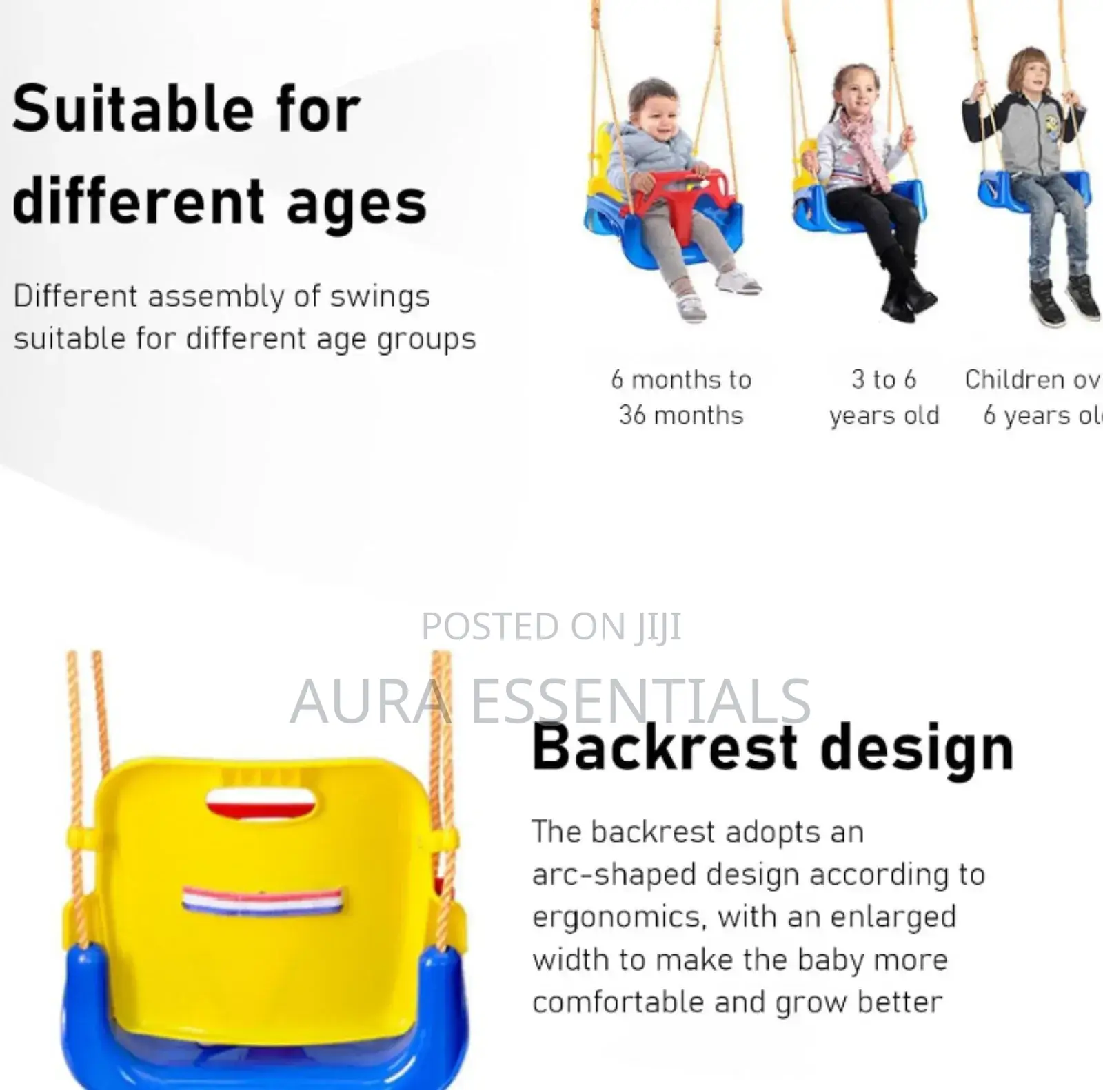 3 in 1 Indoor and Outdoor Swing for Kids