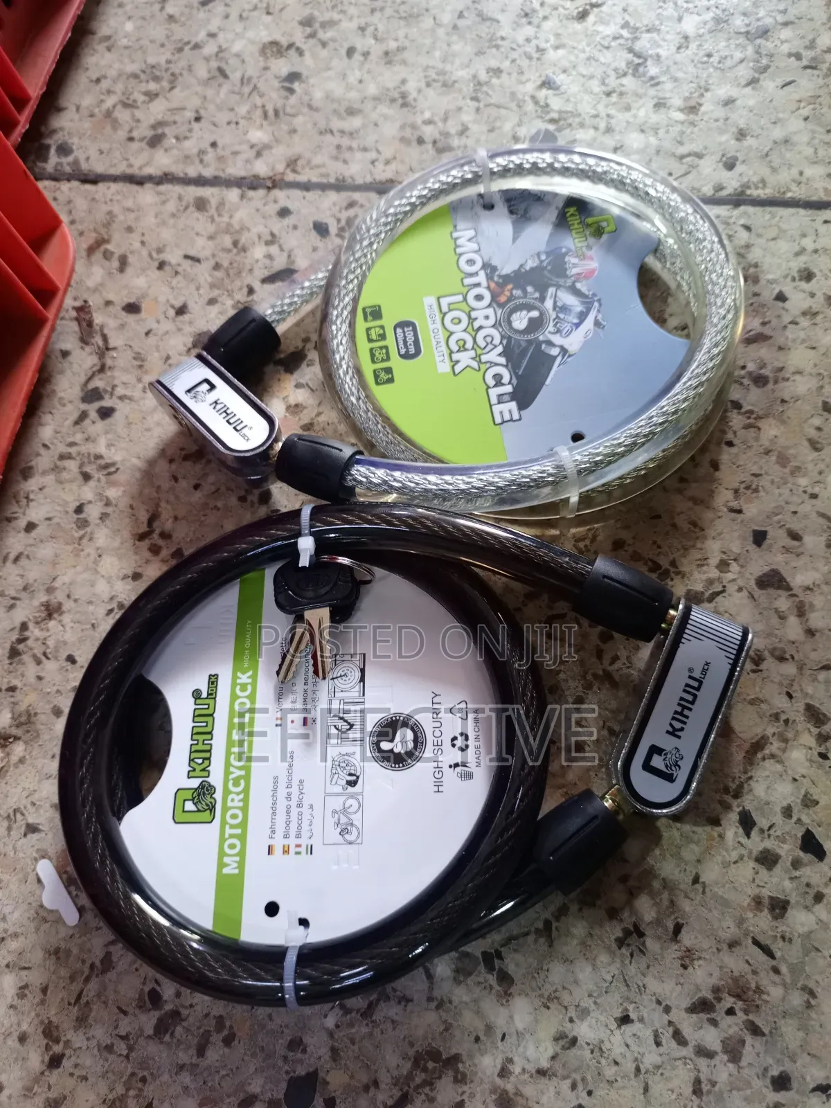 Kihuu Motorcycle Cable Locks.