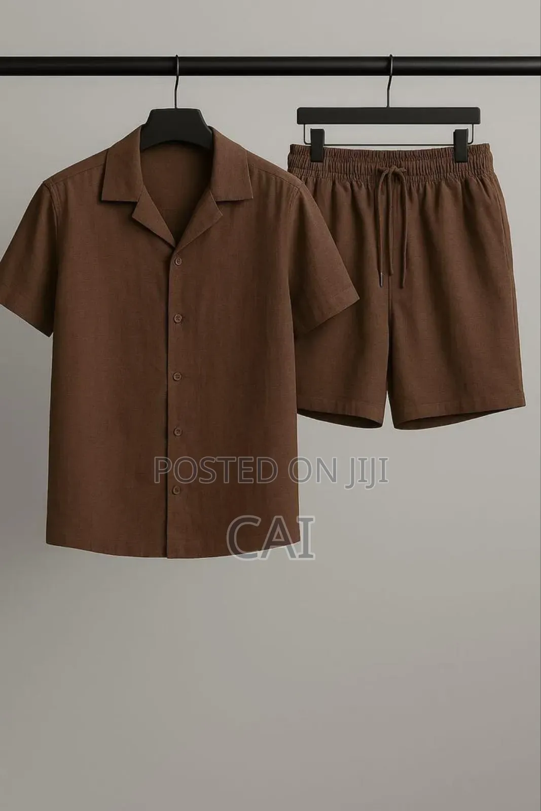 Linen Two Pieces. Shirt, Shorts