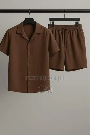 Linen Two Pieces. Shirt, Shorts