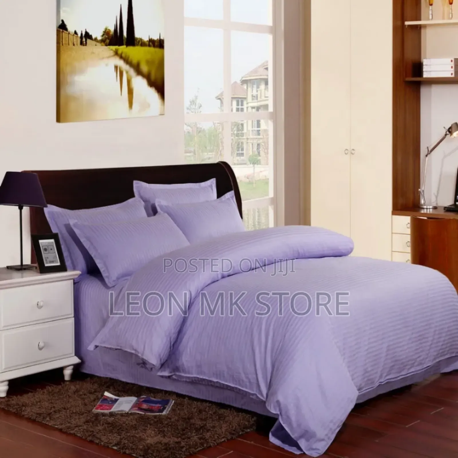 Purple Plain Duvets 4pcs