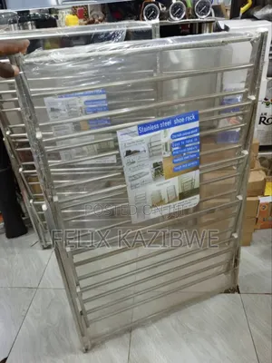 Stainless Steel Shoe Rack.
