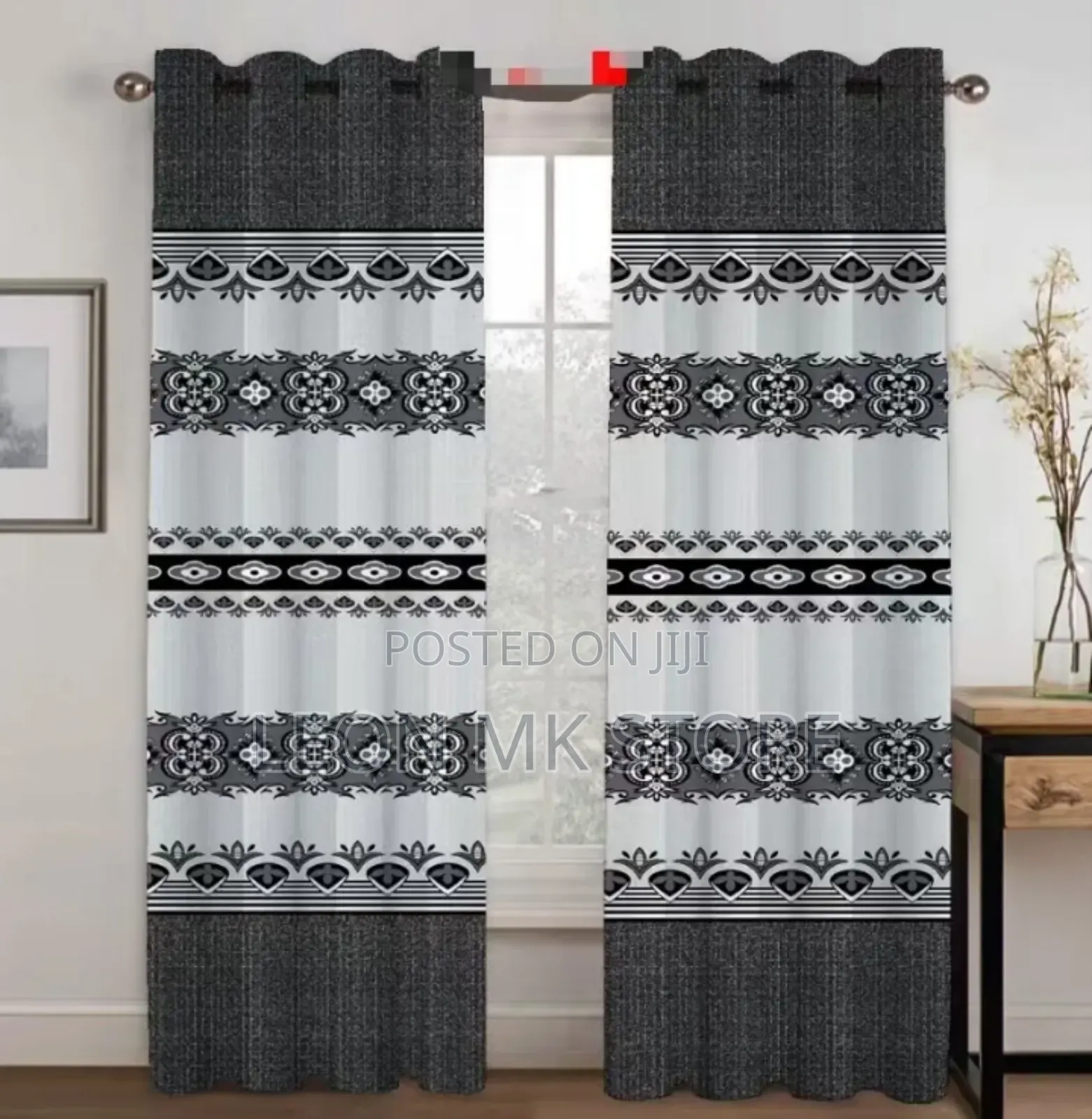 2pcs Living Room and Bedroom Curtains