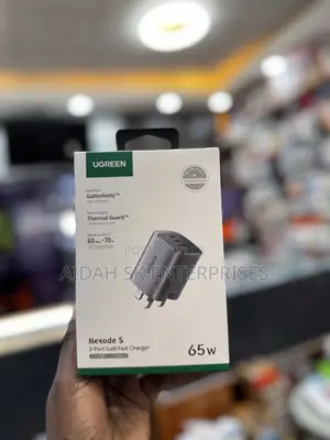 Ugreen Nexode S 65w 3-Port Gan Fast Charger.