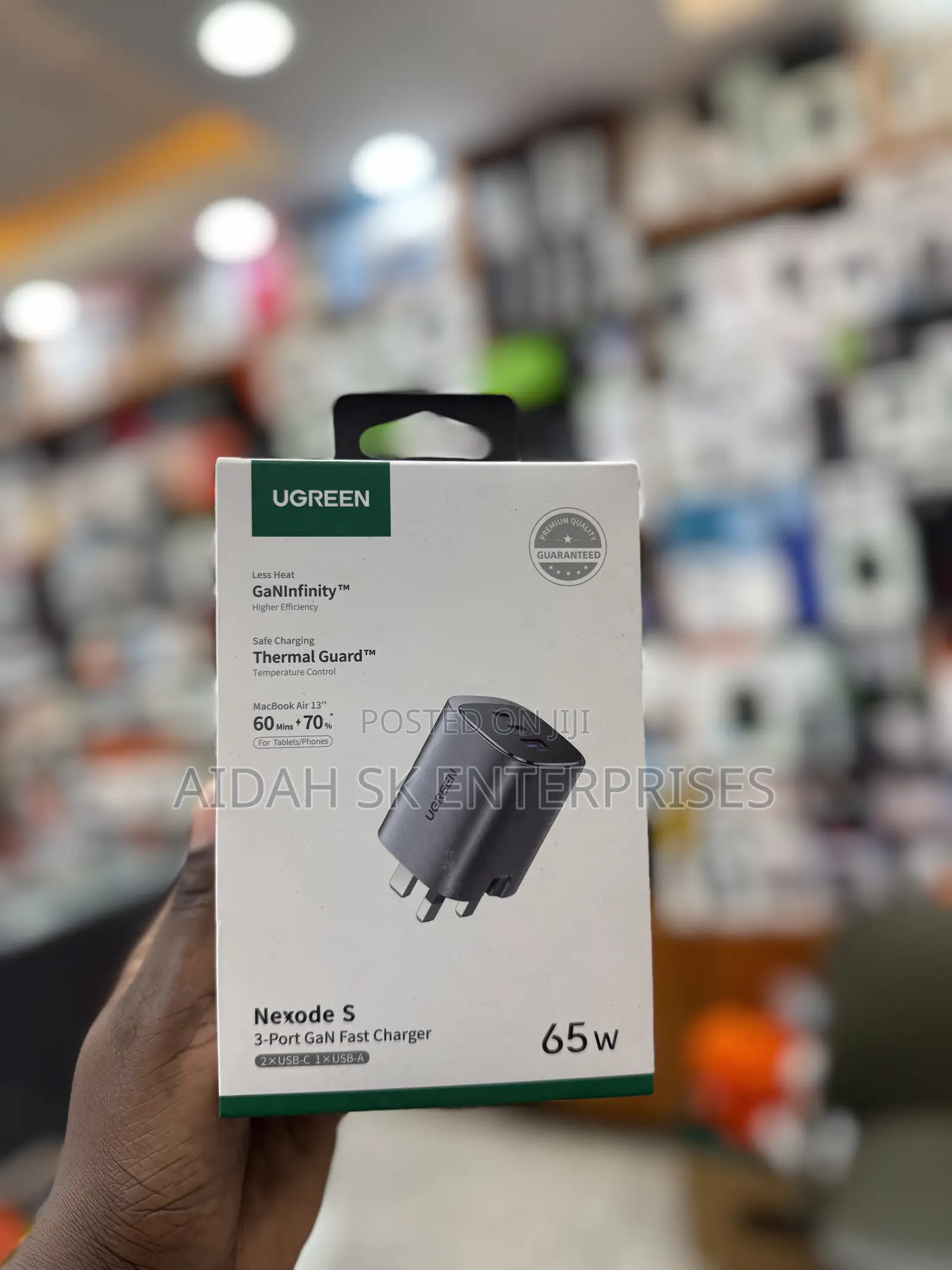 Ugreen Nexode S 65w 3-Port Gan Fast Charger.