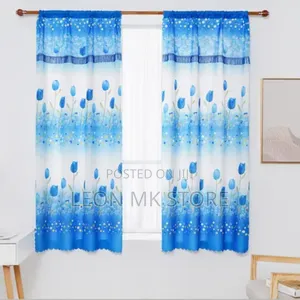 Polyester Fabric Curtains 2pcs