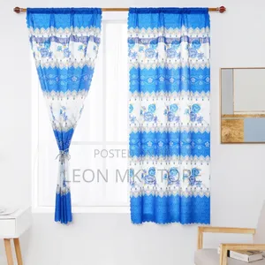 Polyester Fabric Curtains 2pcs