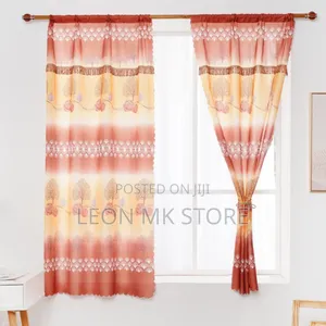 Floral Pattern Curtains 2pcs