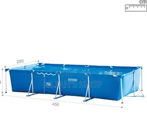 Intex 4.5 M X 2.2 M X 0.84 M Rectangular Frame Pool Set