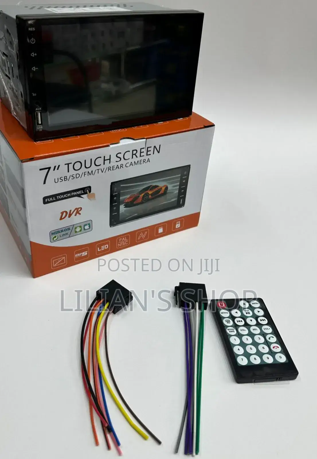 7-inch Double Din Car Multimedia Mp5 Player With A Touchscreen Display