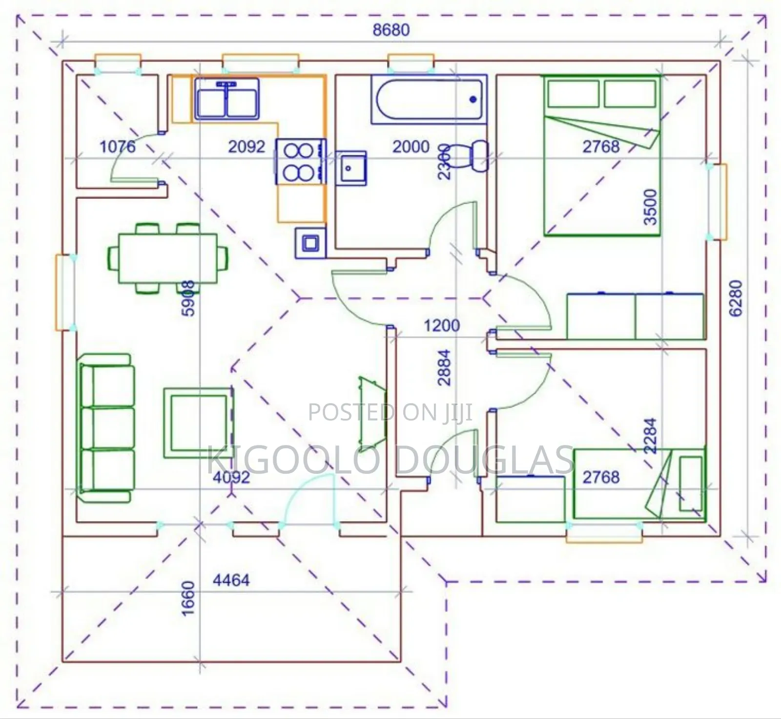 2 Bedroom House Floor Plans
