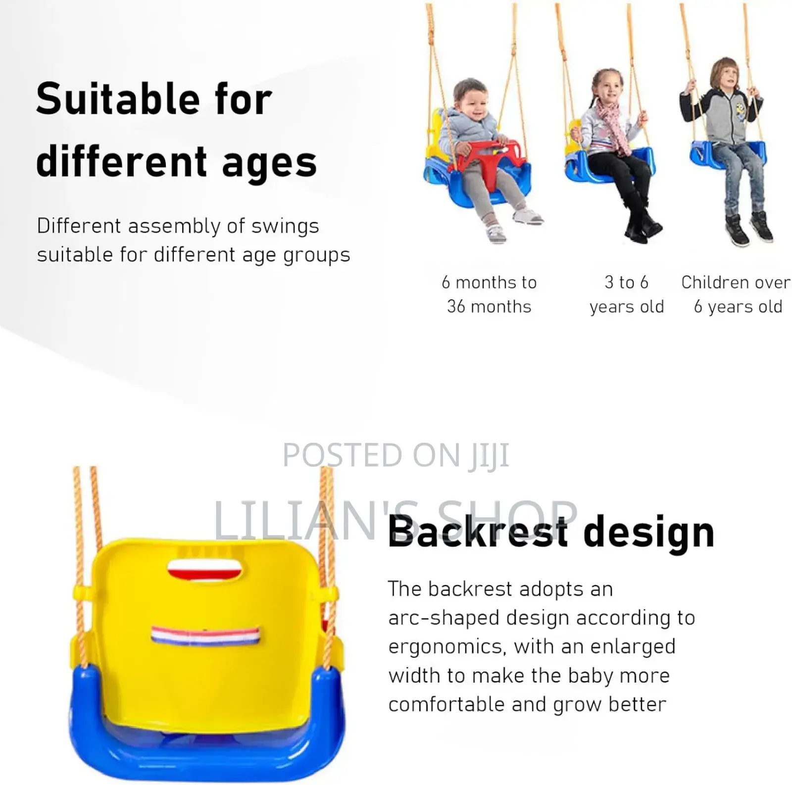 3 in 1 Indoor and Outdoor Swing for Kids