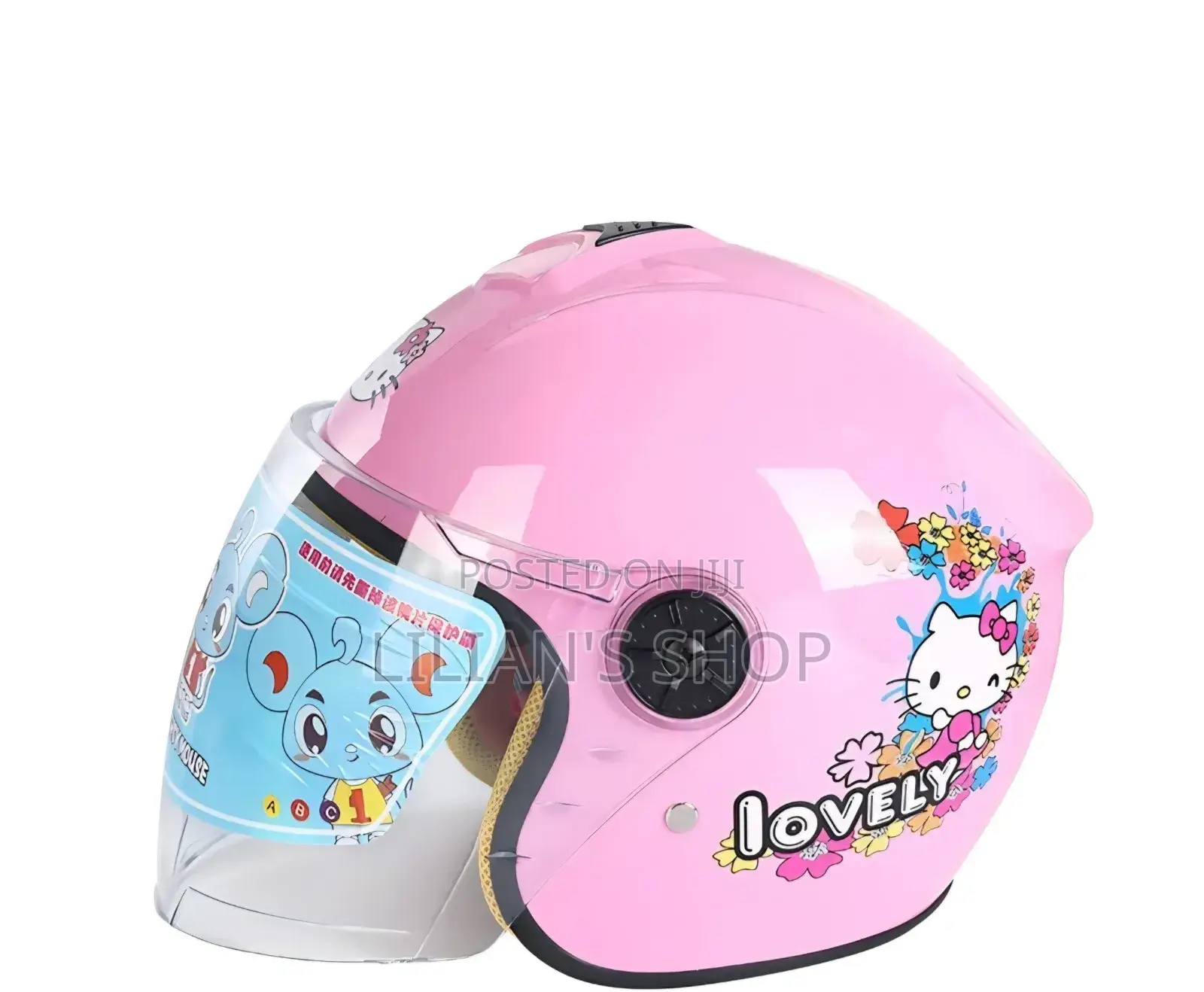 Open-Face Kids' Motorcycle or Scooter Helmet.