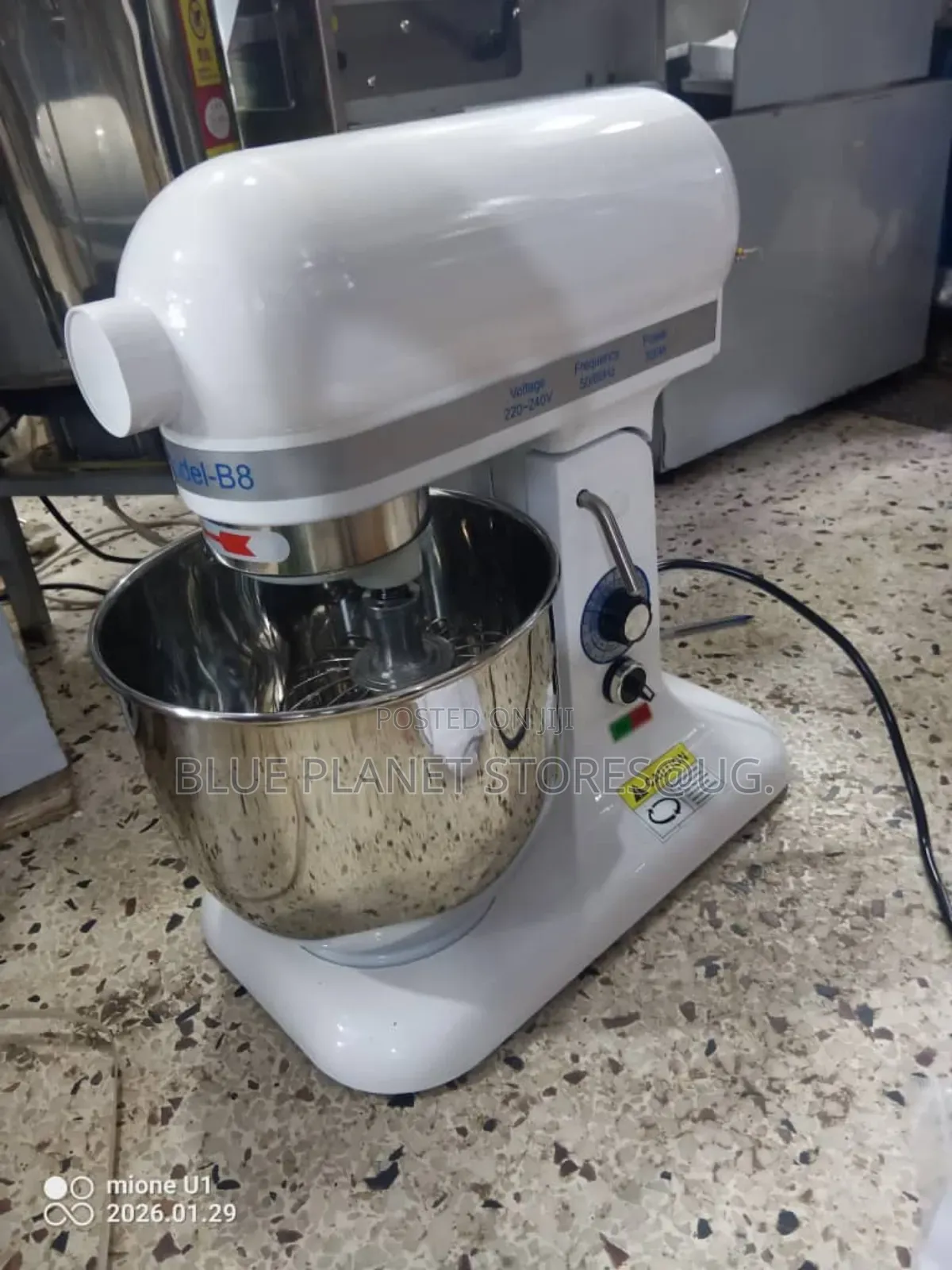 B-8 Heavy Duty 8.0litres Dough/Cake Spiral Stand Mixer || B8
