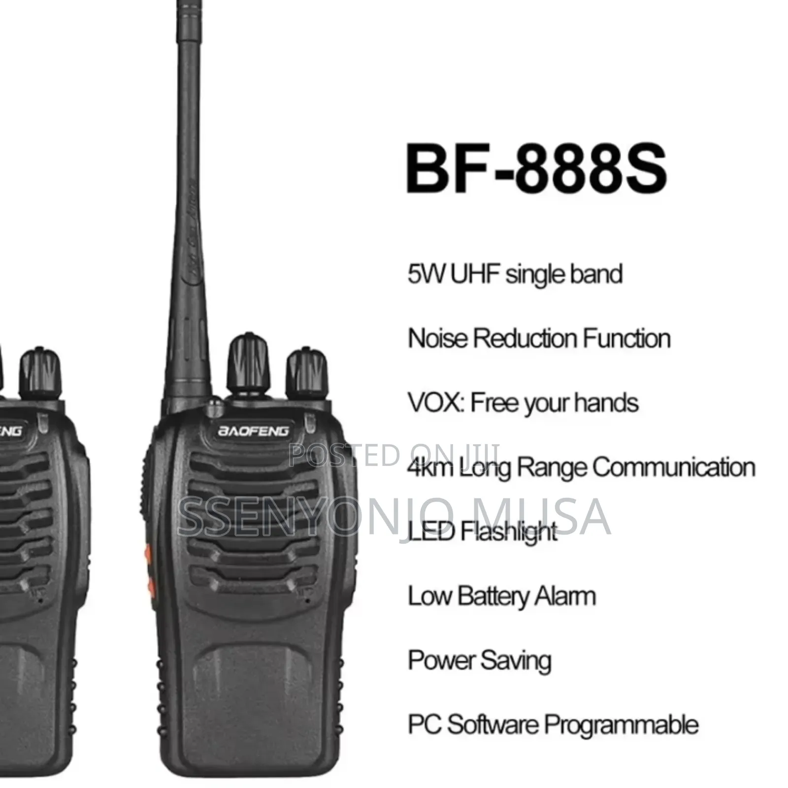 Baofeng Bf-888s 5w Uhf Two-way Radio | Long Range Walkie Talkie