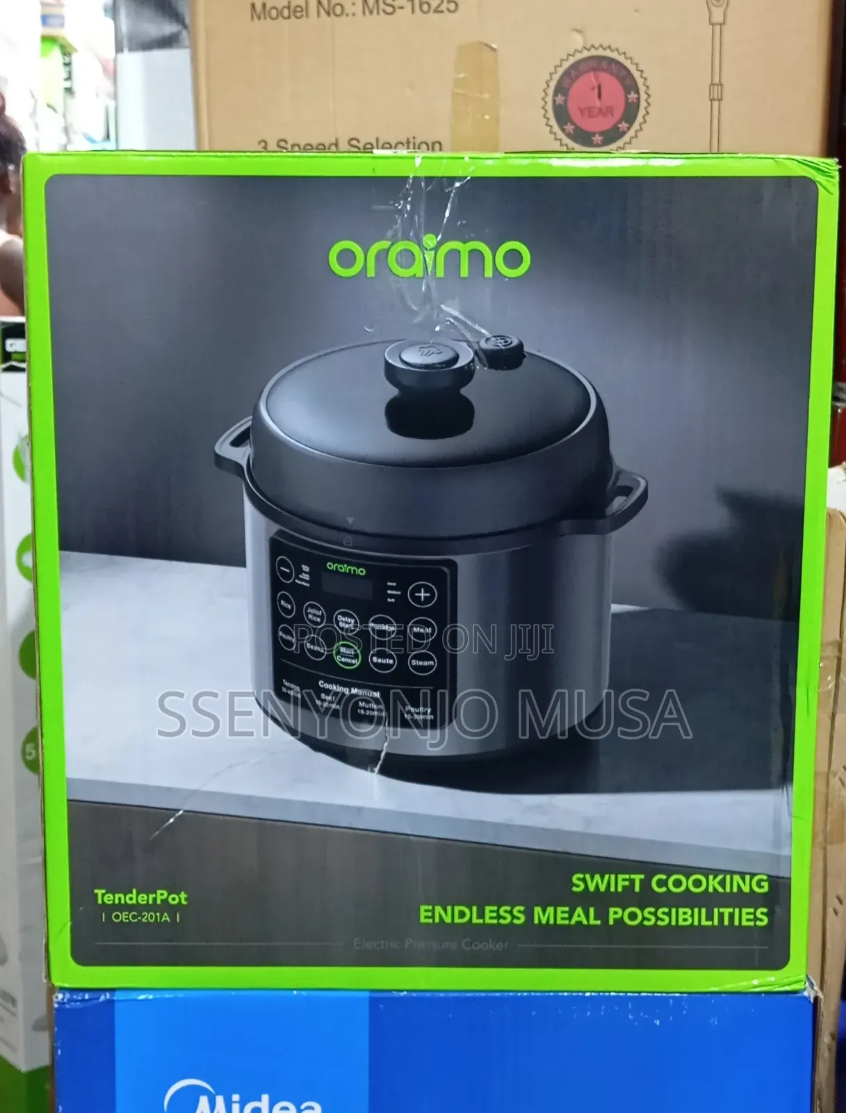 Oraimo 6l Electric Pressure Cooker – 1000w Fast Cooking, 220–240v