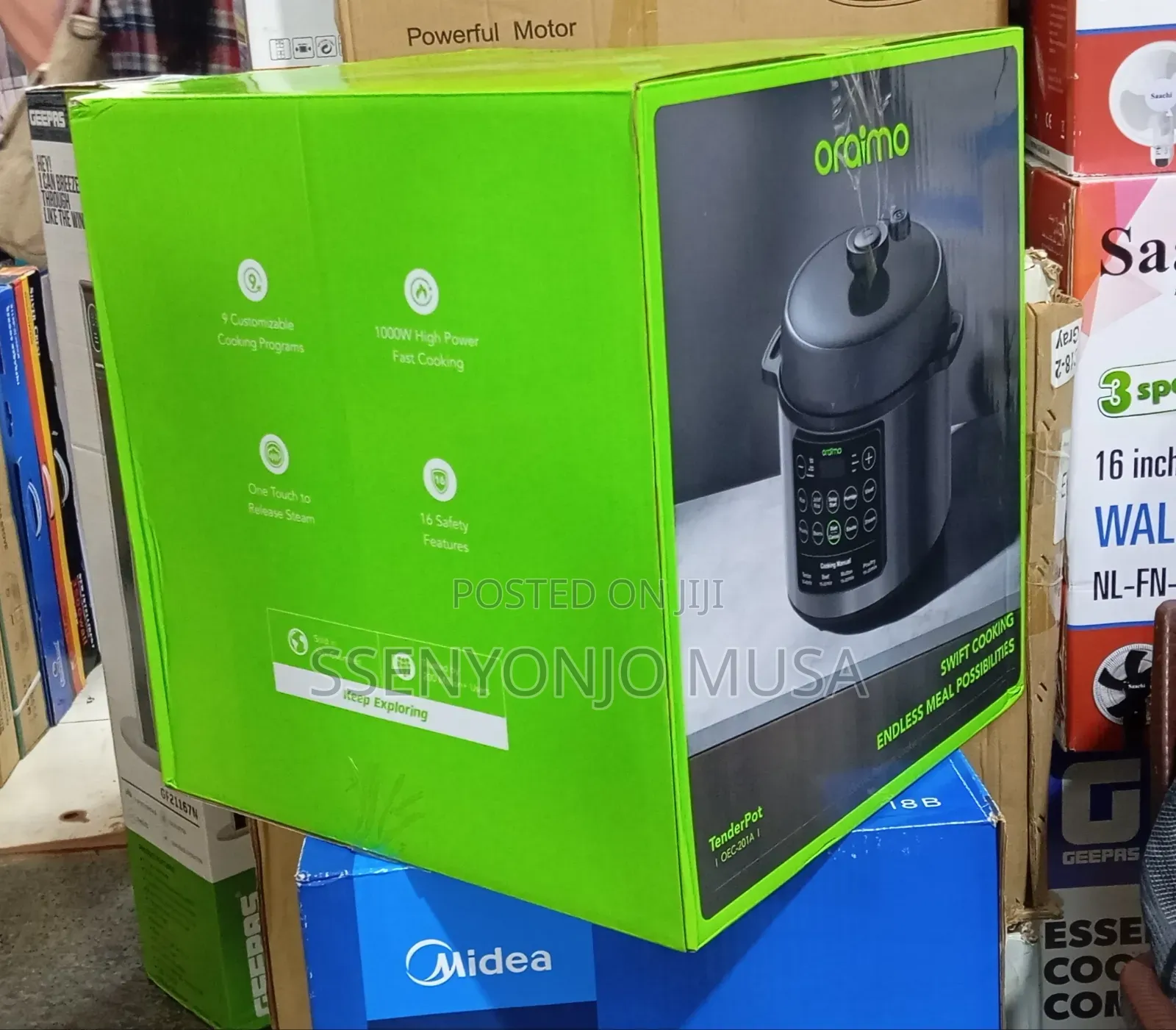 Oraimo 6l Electric Pressure Cooker – 1000w Fast Cooking, 220–240v