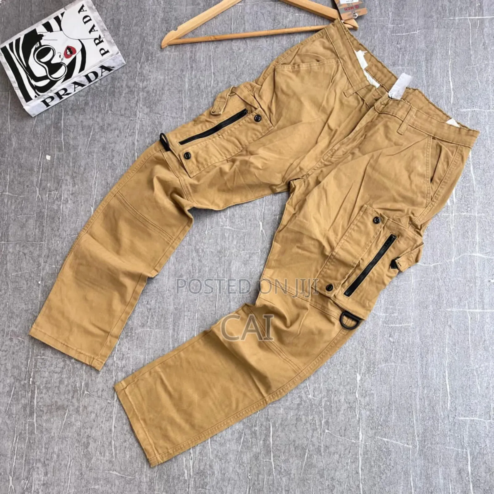 Kaki Utility Cargo Pants