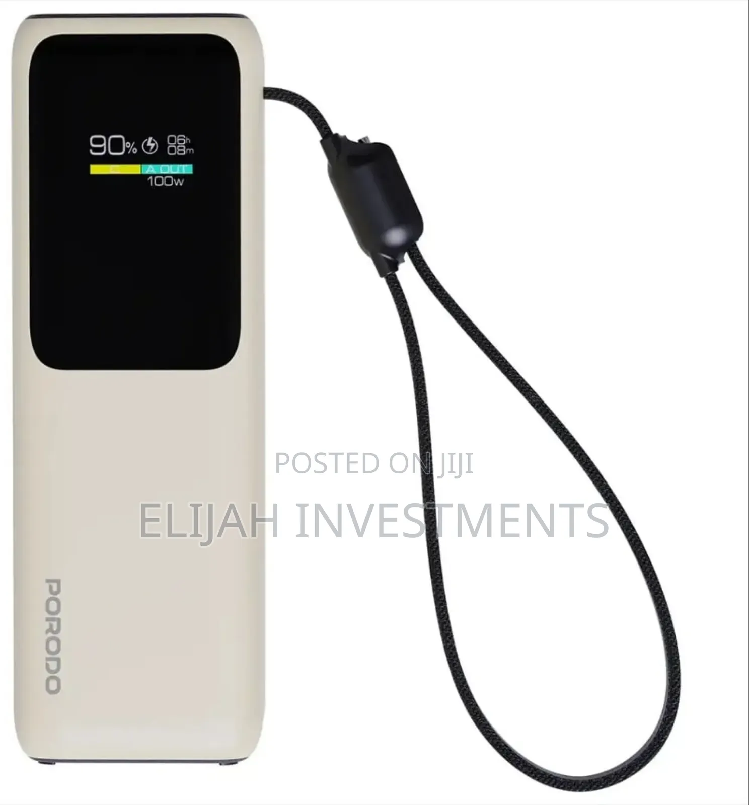 Porodo Smart Display 20000mah Power Bank.