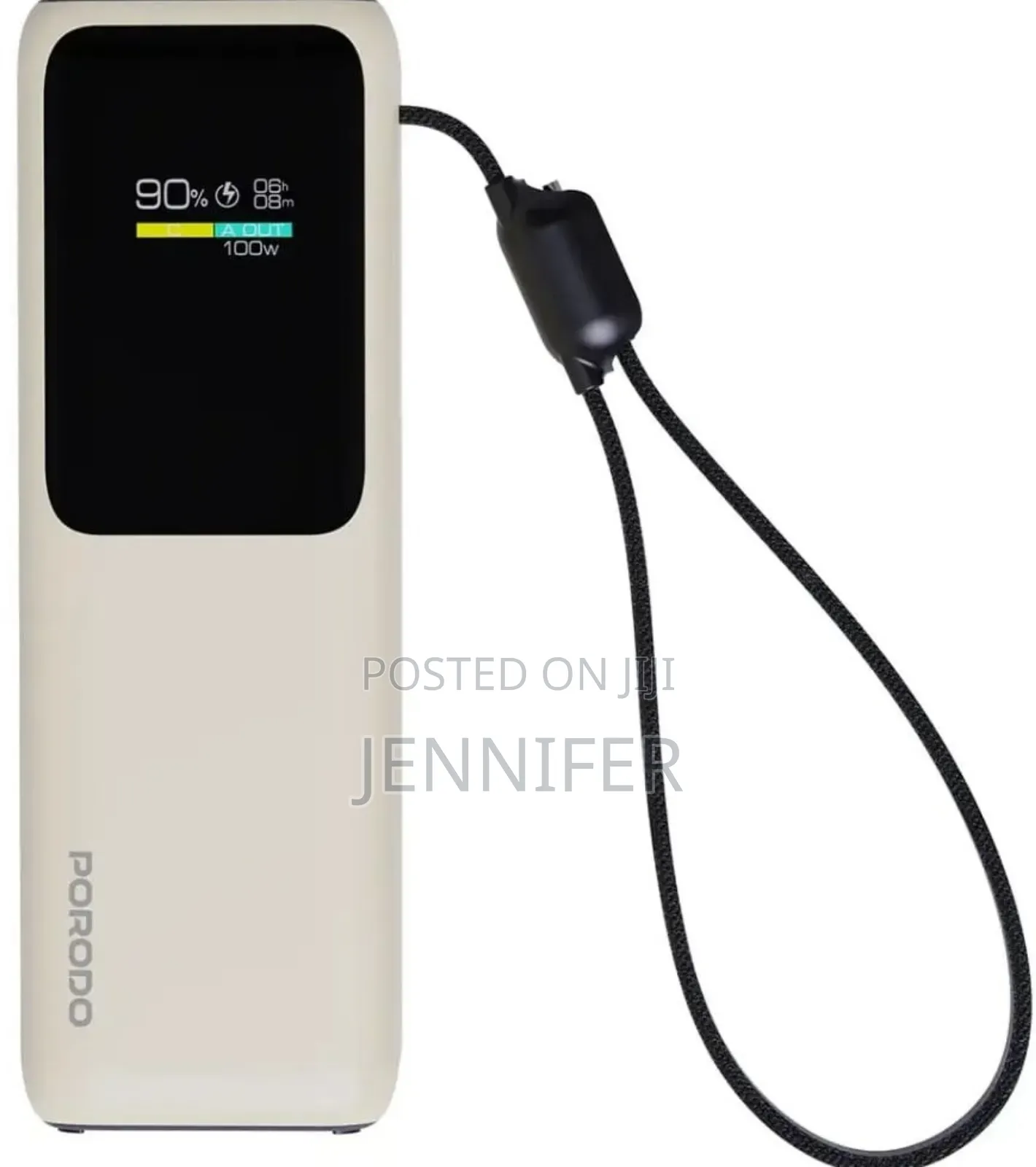 Porodo Smart Display 20000mah Power Bank.