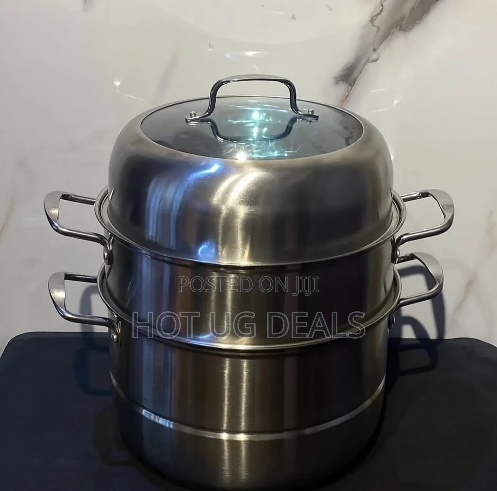 3-tier Food Steamer – Healthy Cooking Made Easy. Silver
