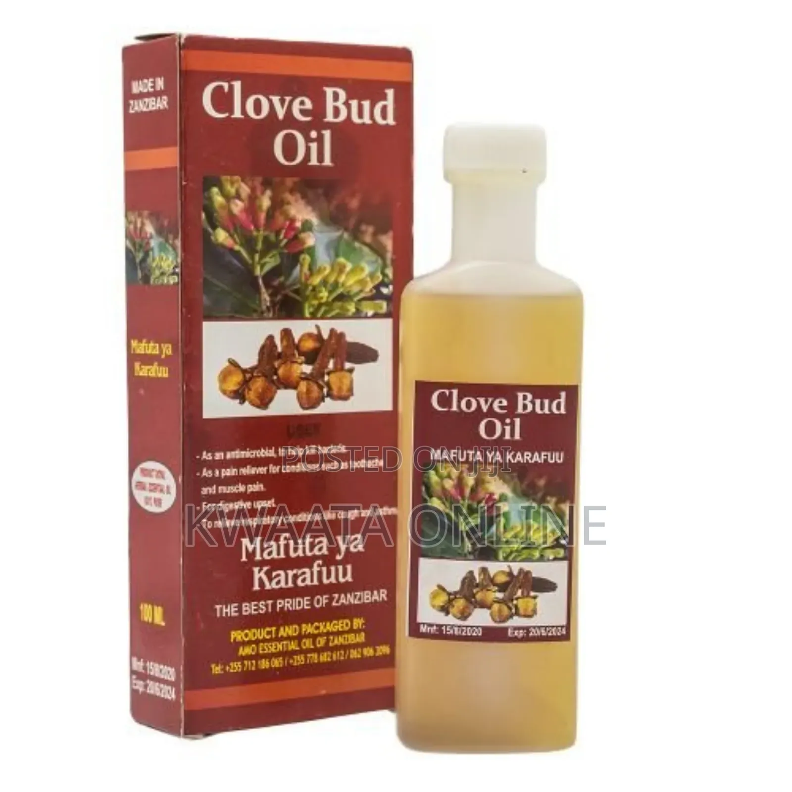 Clove Bud Oil Stem Oil (Mafuta Ya Makonyo Ya Karafuu -100ml
