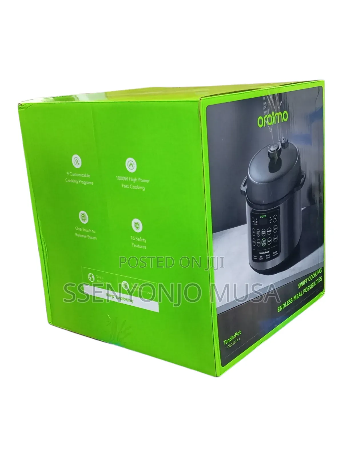 Oraimo 6l Electric Pressure Cooker – 1000w Fast Cooking, 220–240v