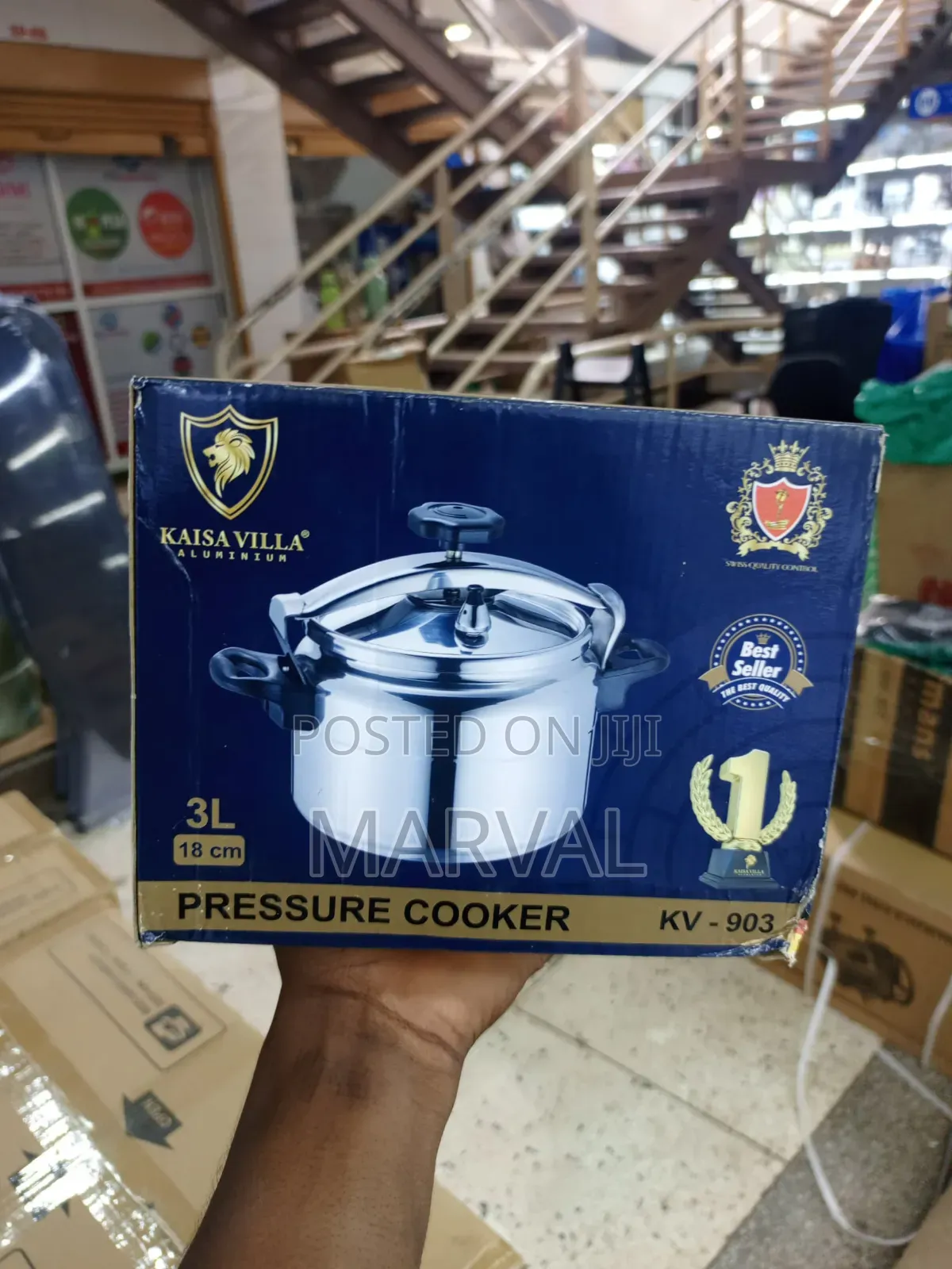 3l Kaisa Villa Kv-903 Aluminum Pressure Cooker.