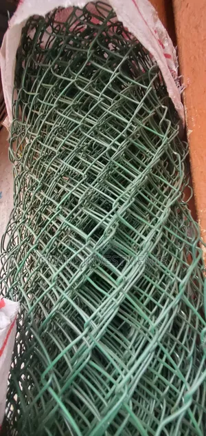 Green Coated Chain Links