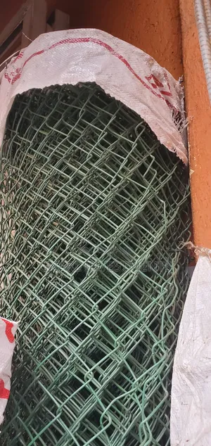 Green Coated Chain Links