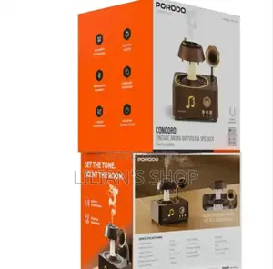 Porodo Lifestyle Concord Vintage Aroma Diffuser Speaker.