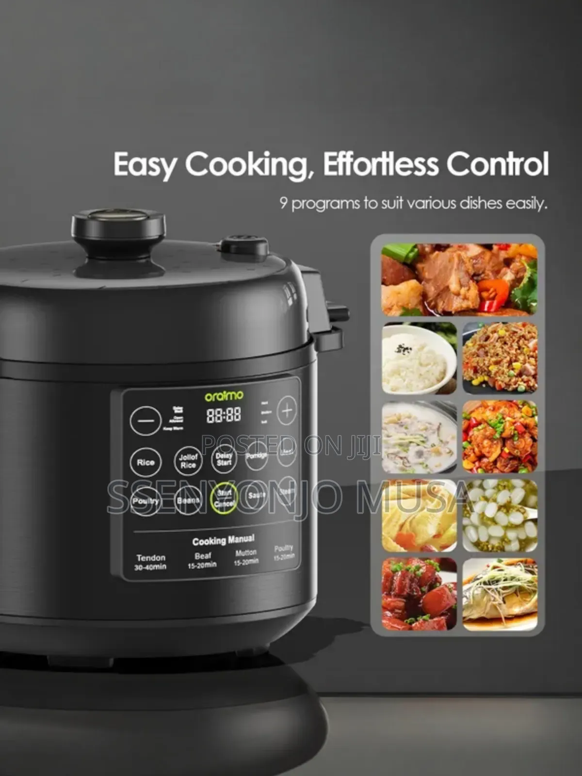 Oraimo 6l Electric Pressure Cooker – 1000w Fast Cooking, 220–240v