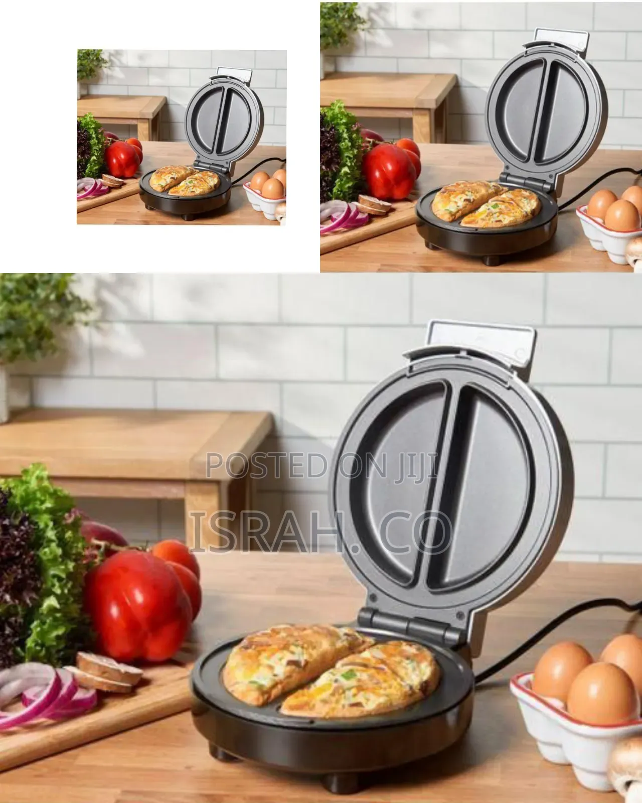 Professional Dual-Compartment Electric Omelet Maker