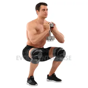 Elastic Compression Sports Knee Pads With a Fixing Strap Knee Brace