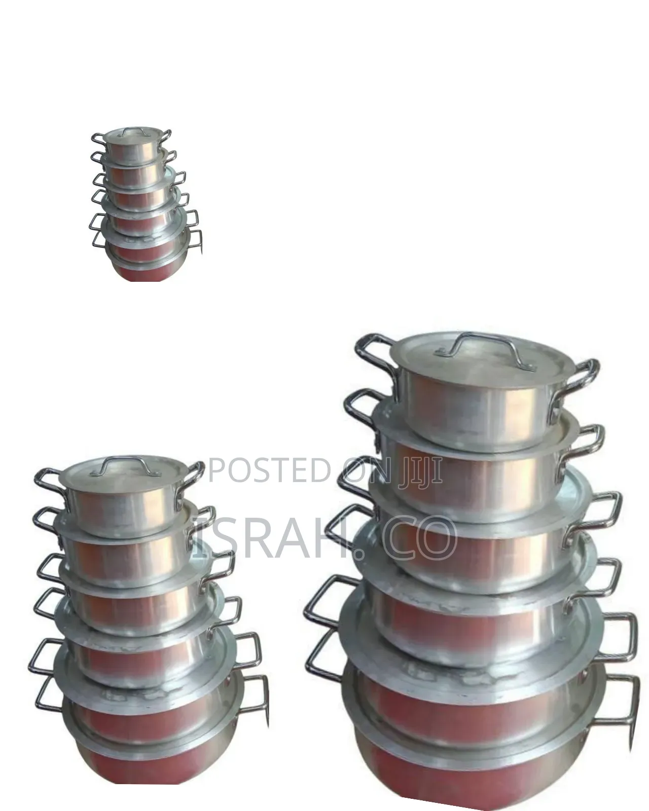 12 Pieces Set of Aluminum Saucepans