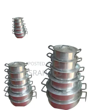 12 Pieces Set of Aluminum Saucepans